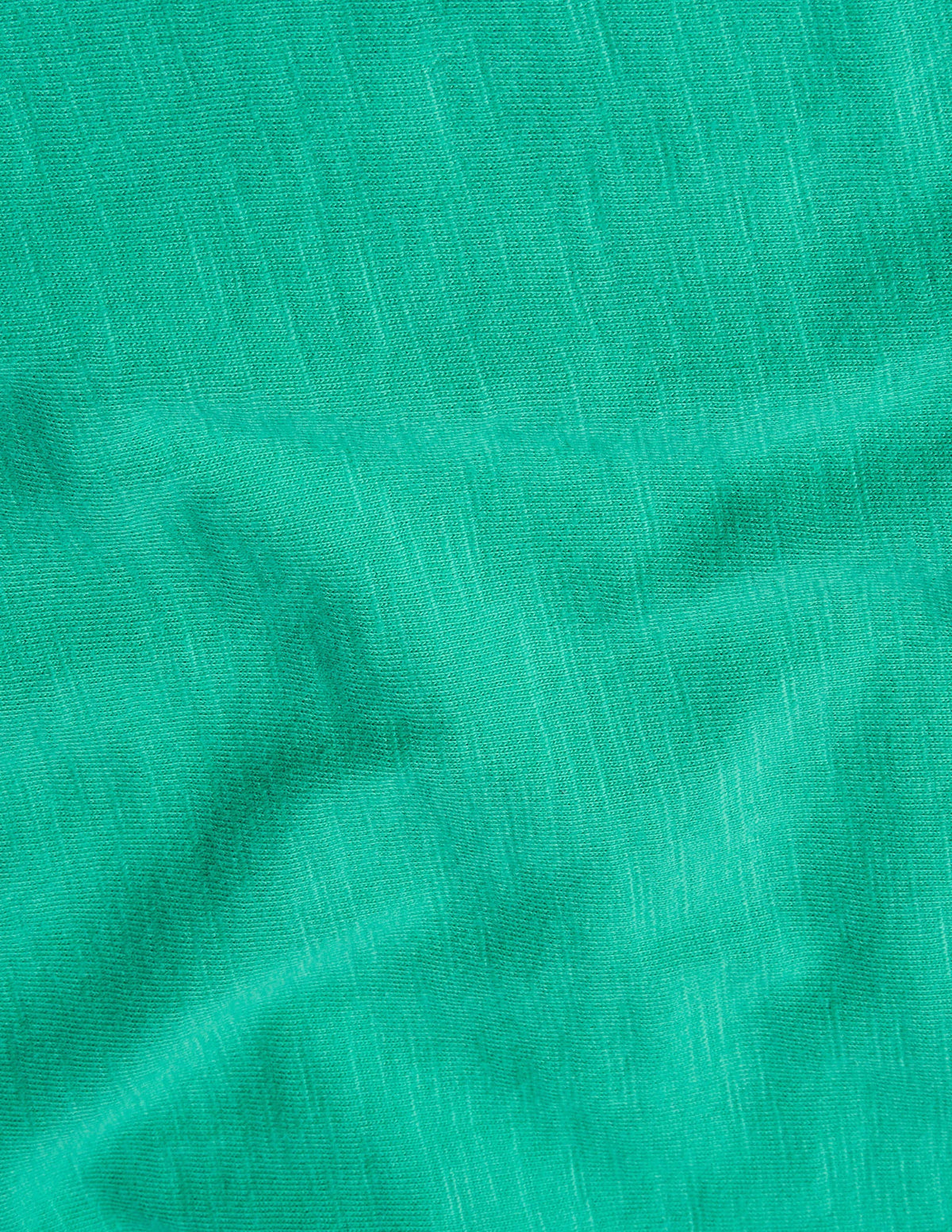 Vorgewaschenes T-Shirt aus Flammgarn-Tropisches Grün-3