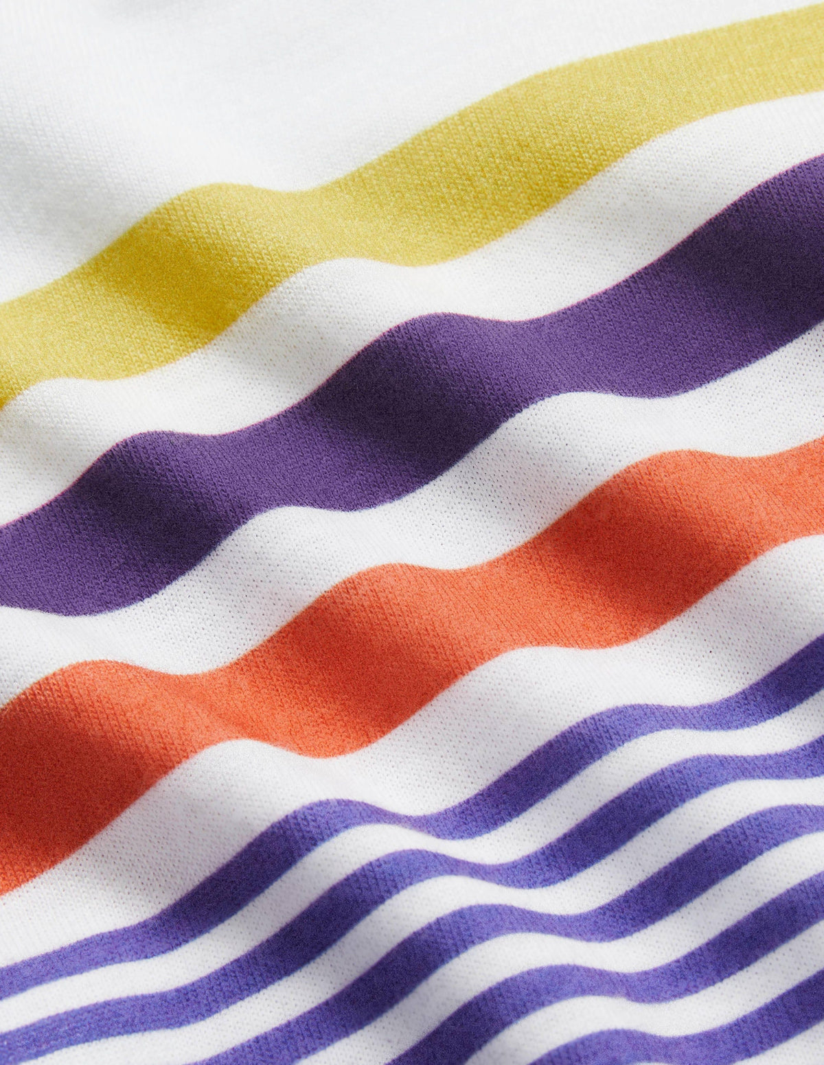 Vorgewaschenes T-Shirt aus Flammgarn-Blitzblau/Naturweiß-3