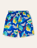 Badeshorts-Blitzblau, Inselmuster