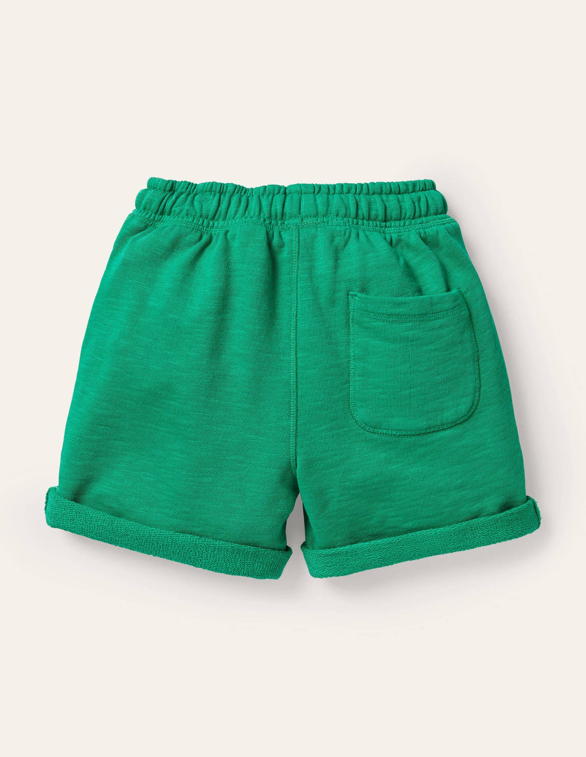 Stückgefärbte Sweatshorts-Baumgrün - Image 2
