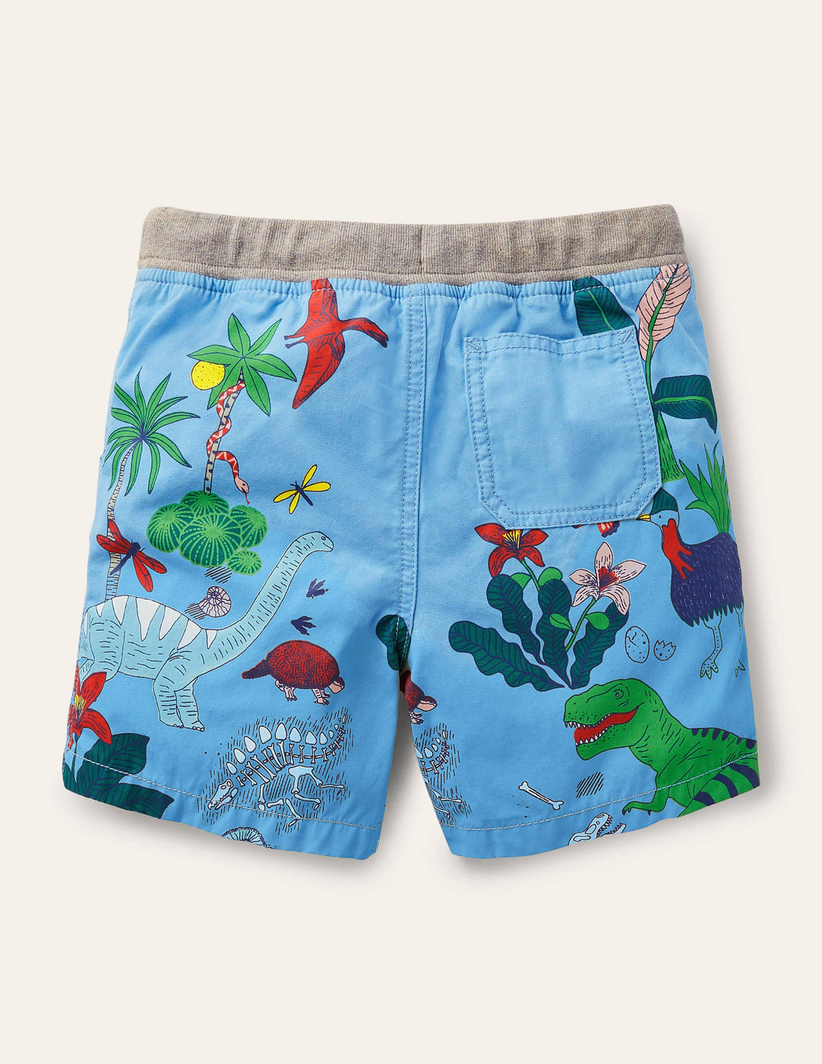Short de vacances-Île aux dinosaures bleu surf-2