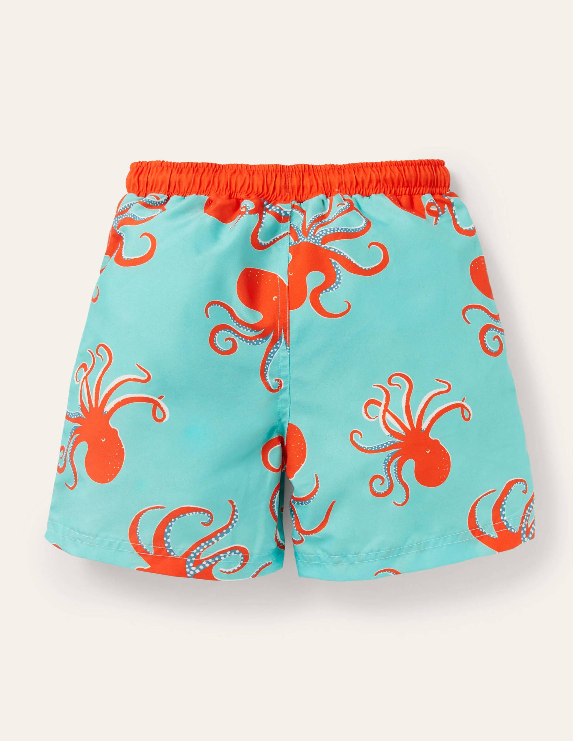 Gemusterte Badeshorts-Wasserblau, Oktopus-2