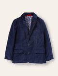 Partyblazer aus Samt-Schuluniform-Navy
