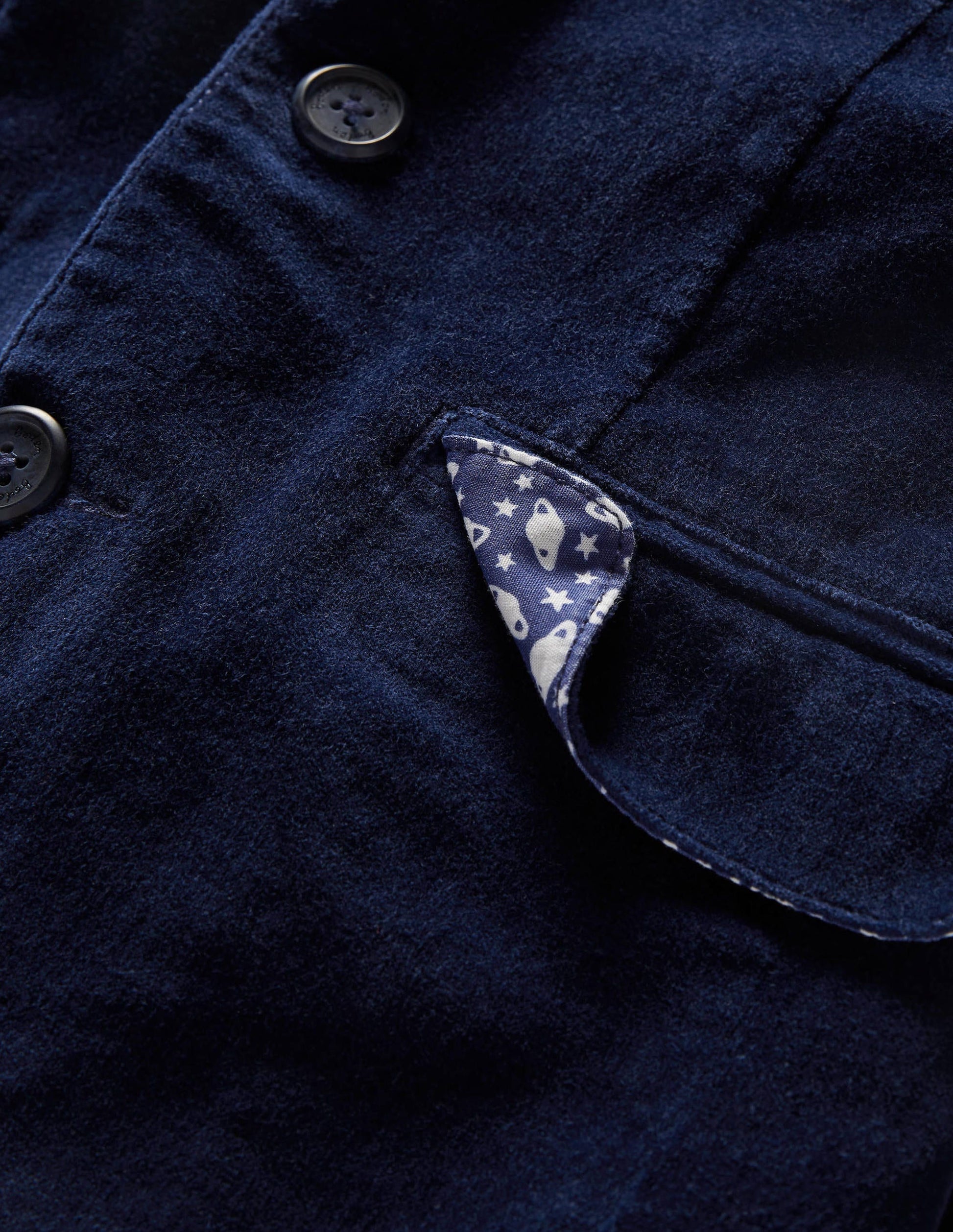 Partyblazer aus Samt-Schuluniform-Navy-3