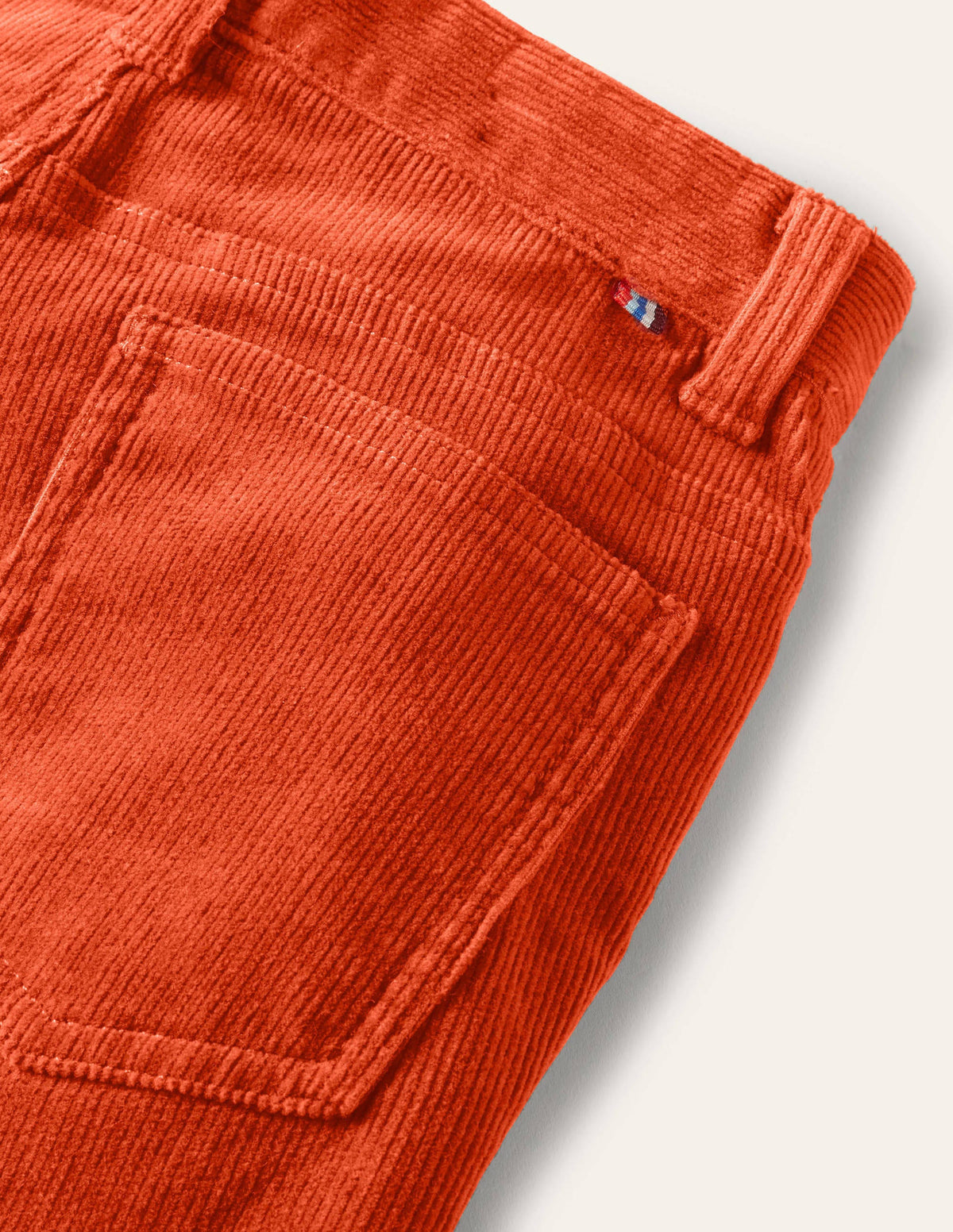 Jean slim en velours côtelé stretch-Orange érable en automne-3