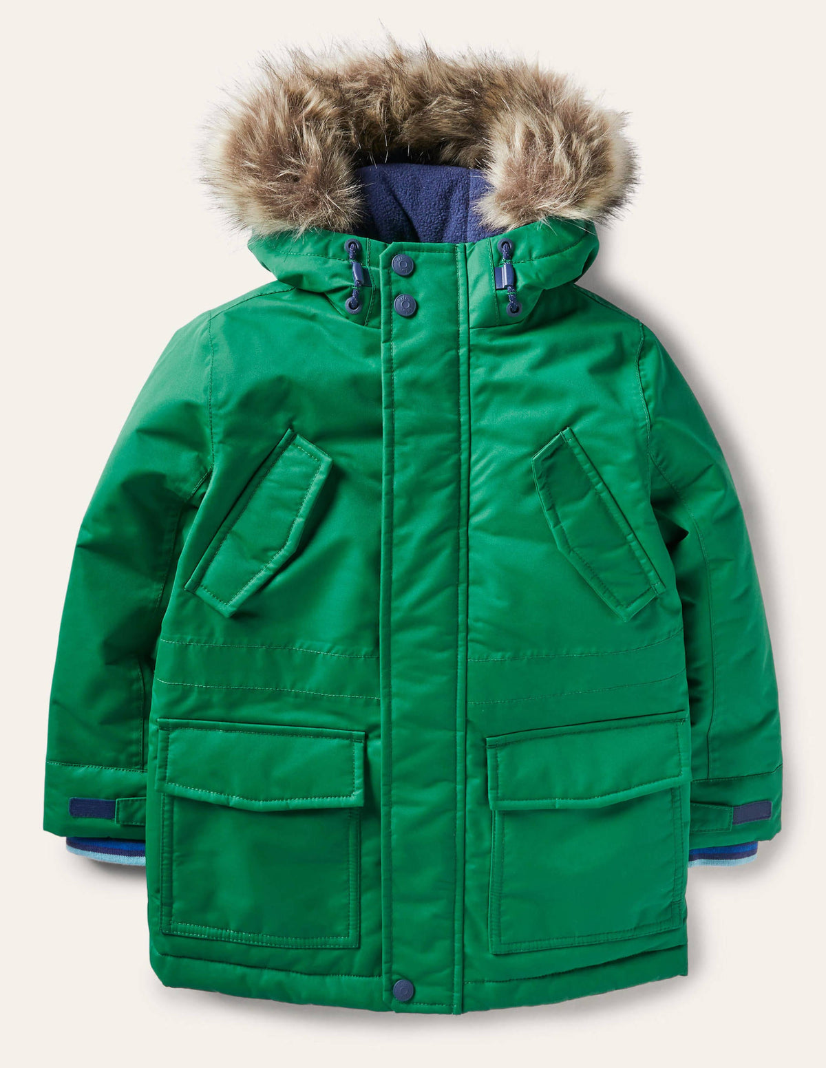 Bequemer wasserdichter Parka-Waldgrün - Image 1