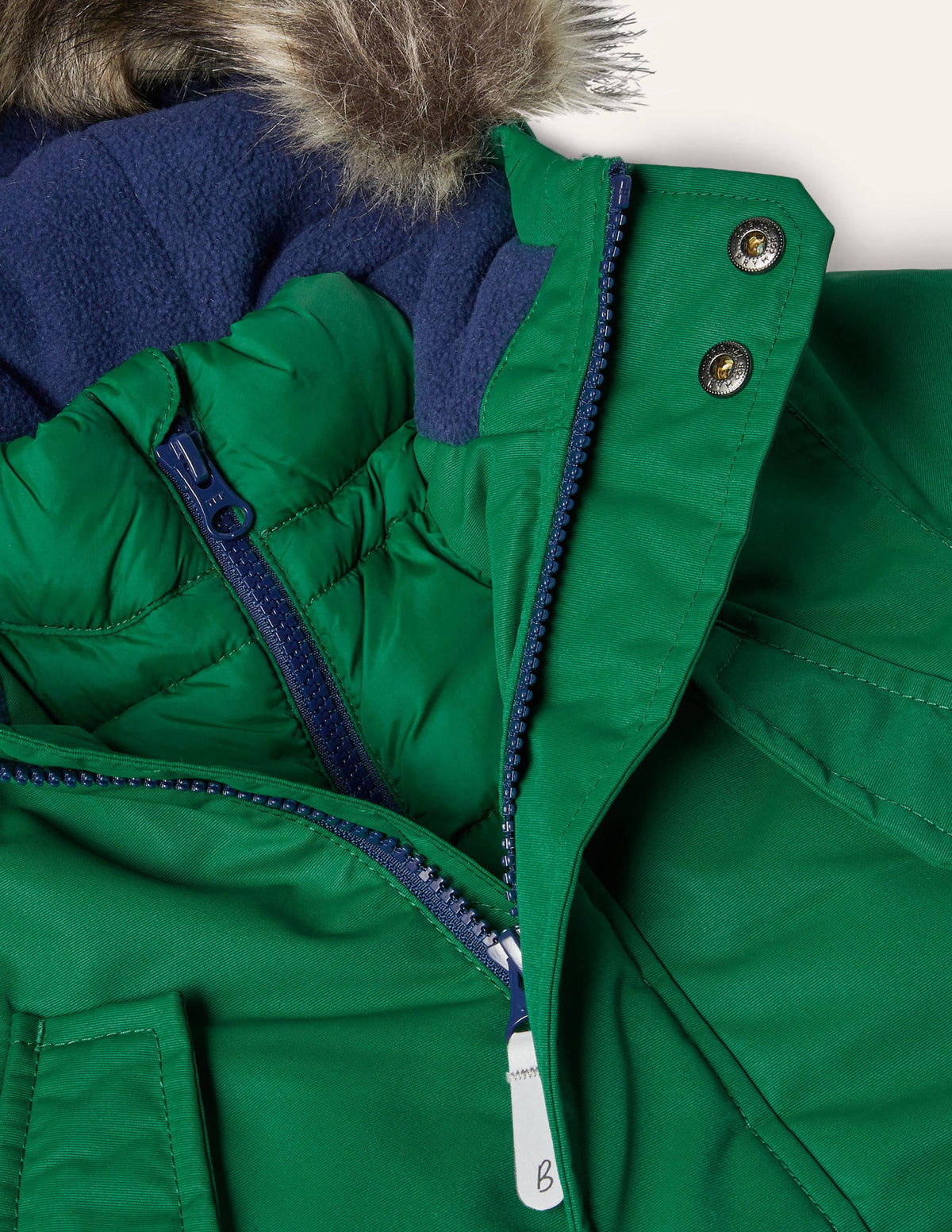 Bequemer wasserdichter Parka-Waldgrün-3