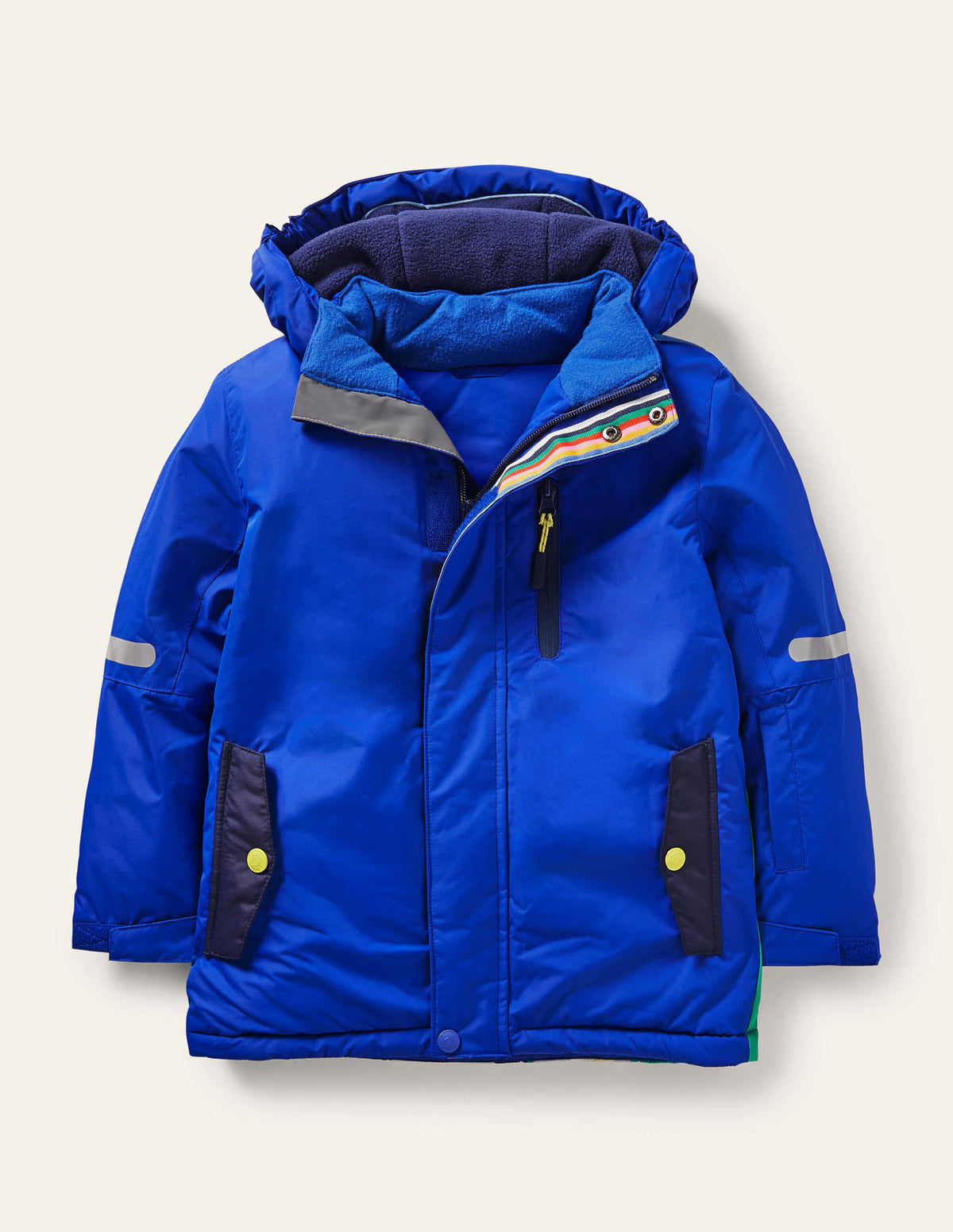 Wasserdichte Allwetterjacke-Blitzblau, Stern - Image 1