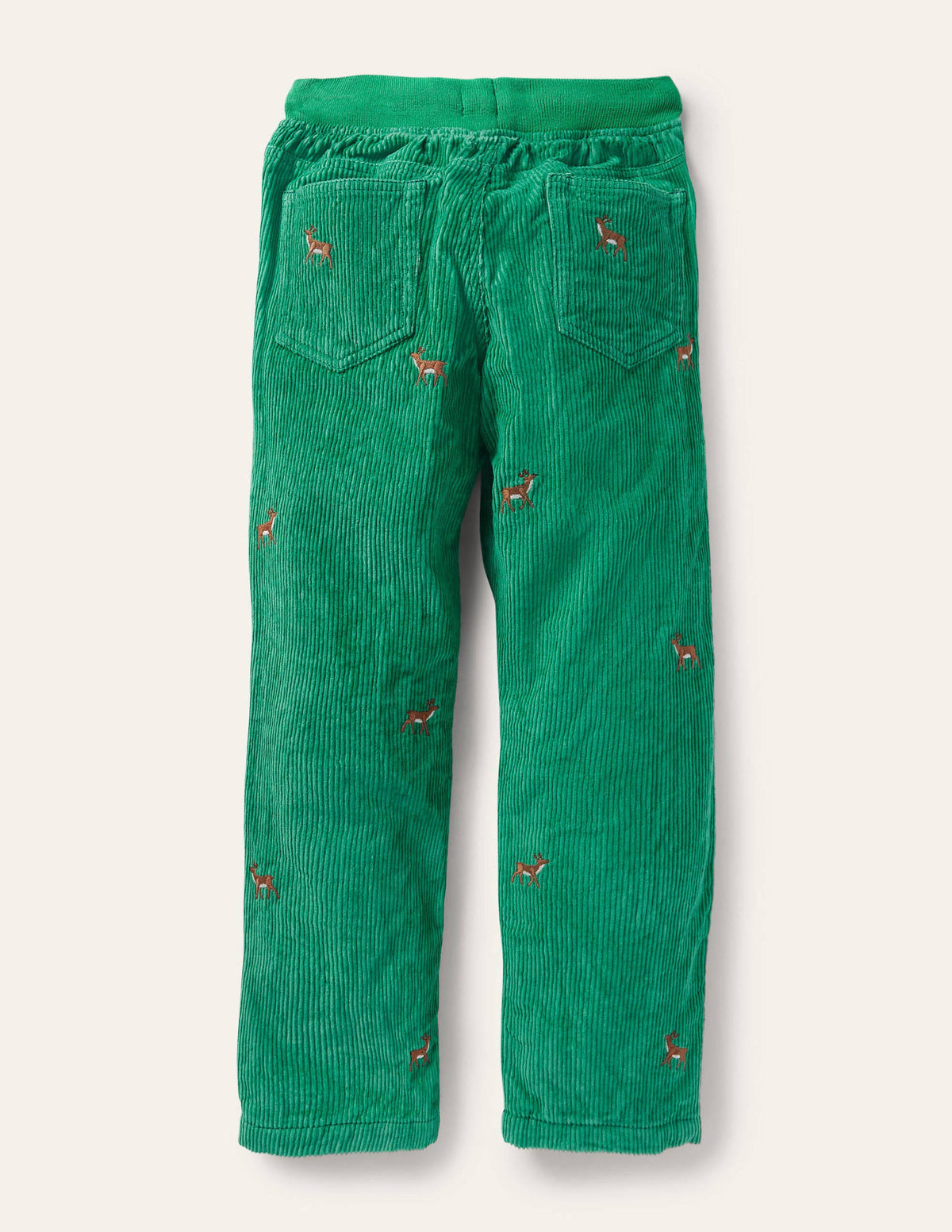 Cordhose mit kuscheligem Futter-Schottengrün, Hirsche - Image 2