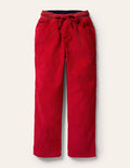 Cordhose mit kuscheligem Futter-Rockabilly-Rot