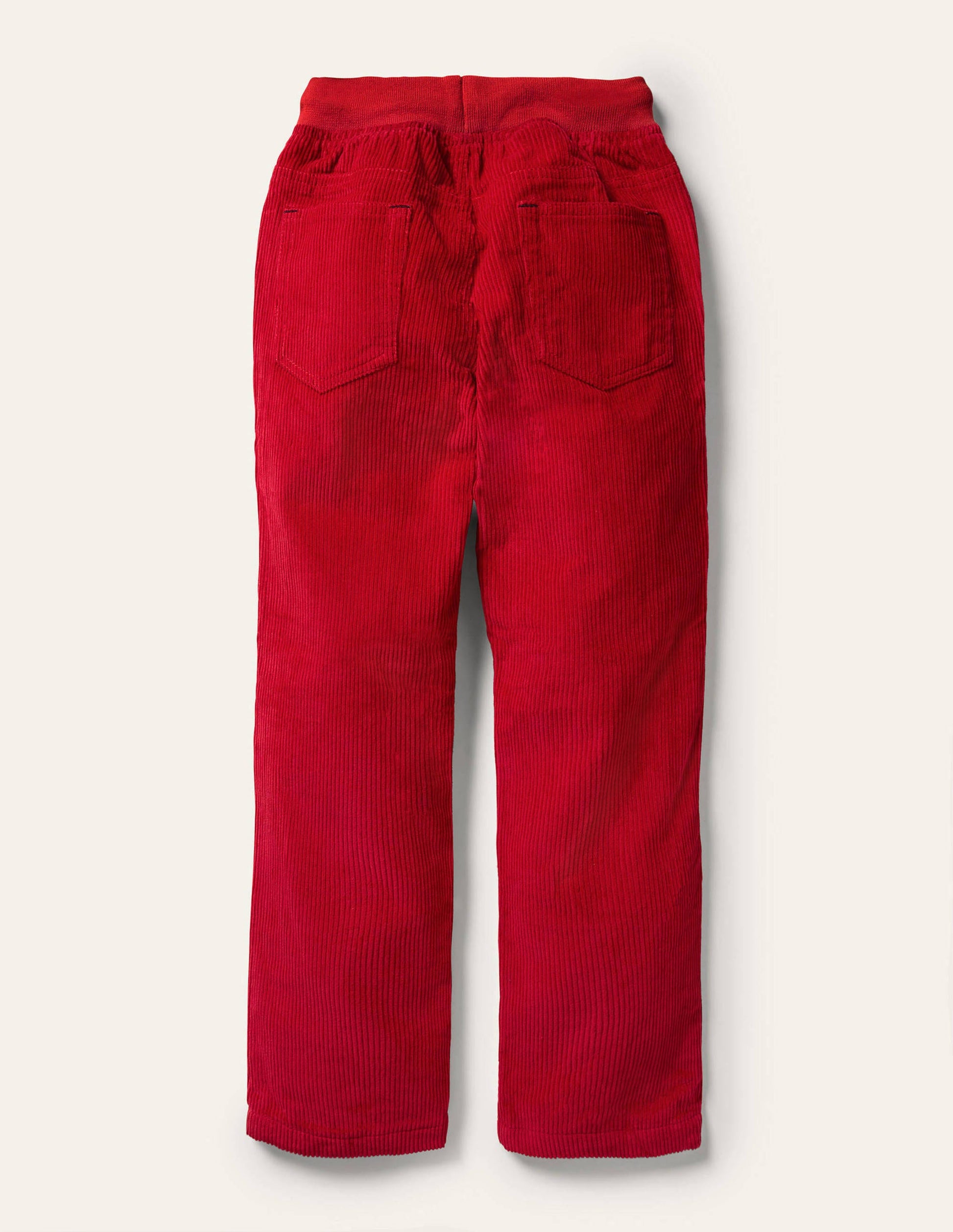 Cordhose mit kuscheligem Futter-Rockabilly-Rot-2