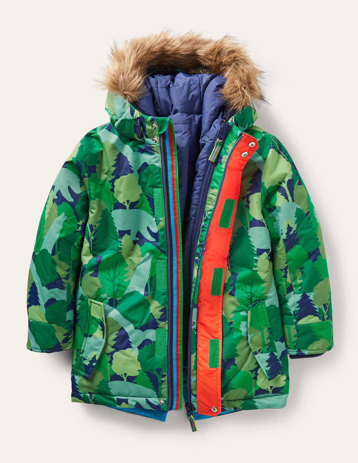 Waterproof 4-in-1 Parka-Forest Woodland Camo-4