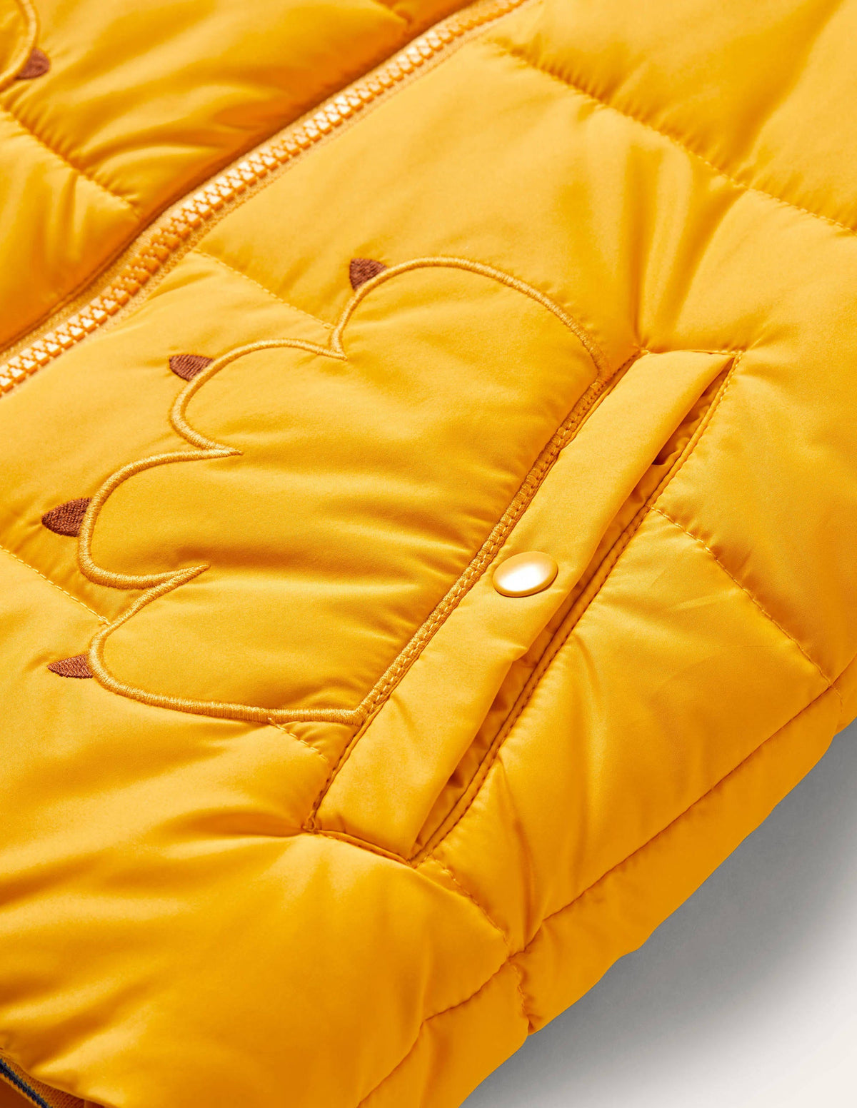 Fröhliche wattierte Löwenjacke-Honiggelb, Löwe - Image 3