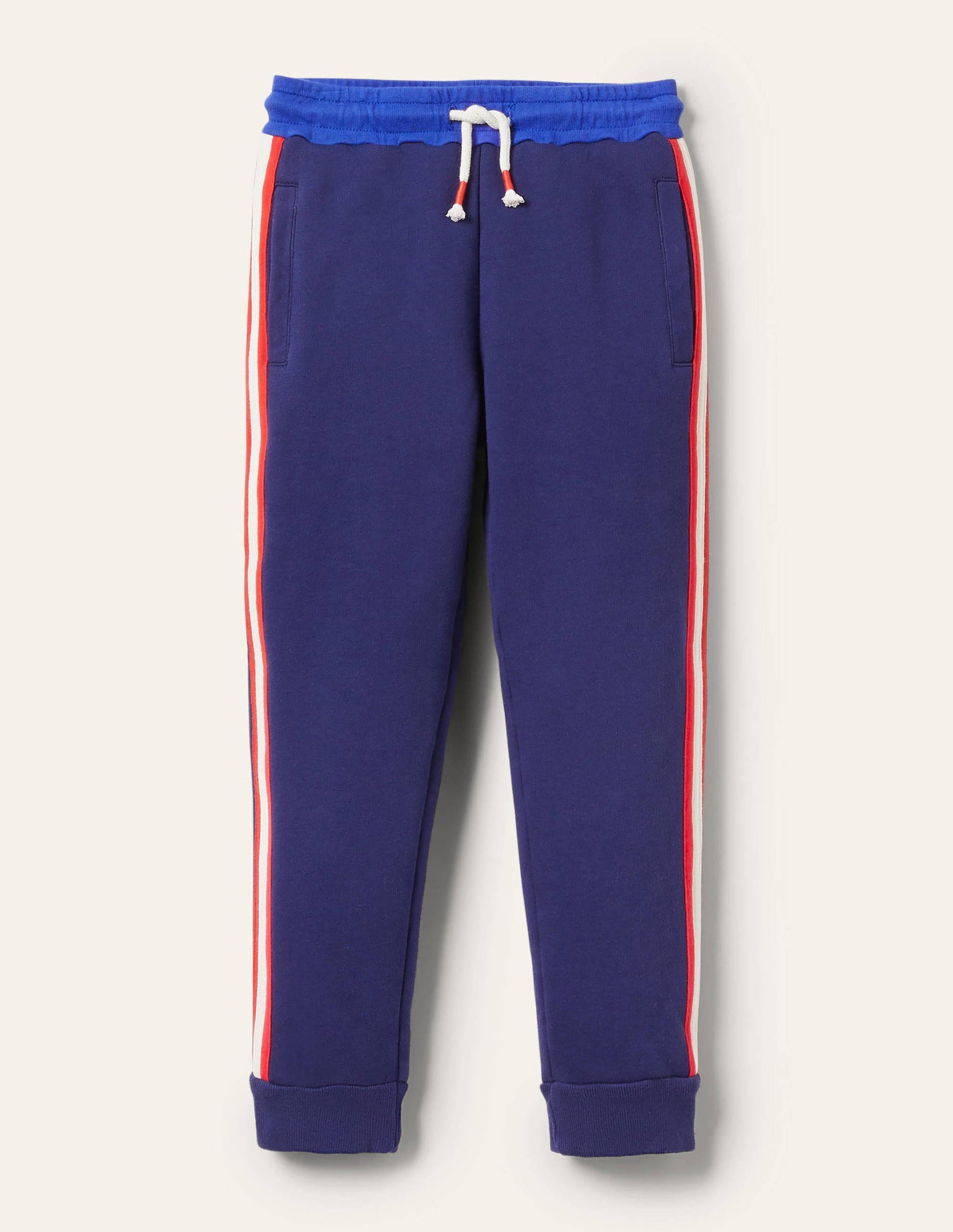 Flauschig gefütterte Jogginghose-Schuluniform-Navy-1