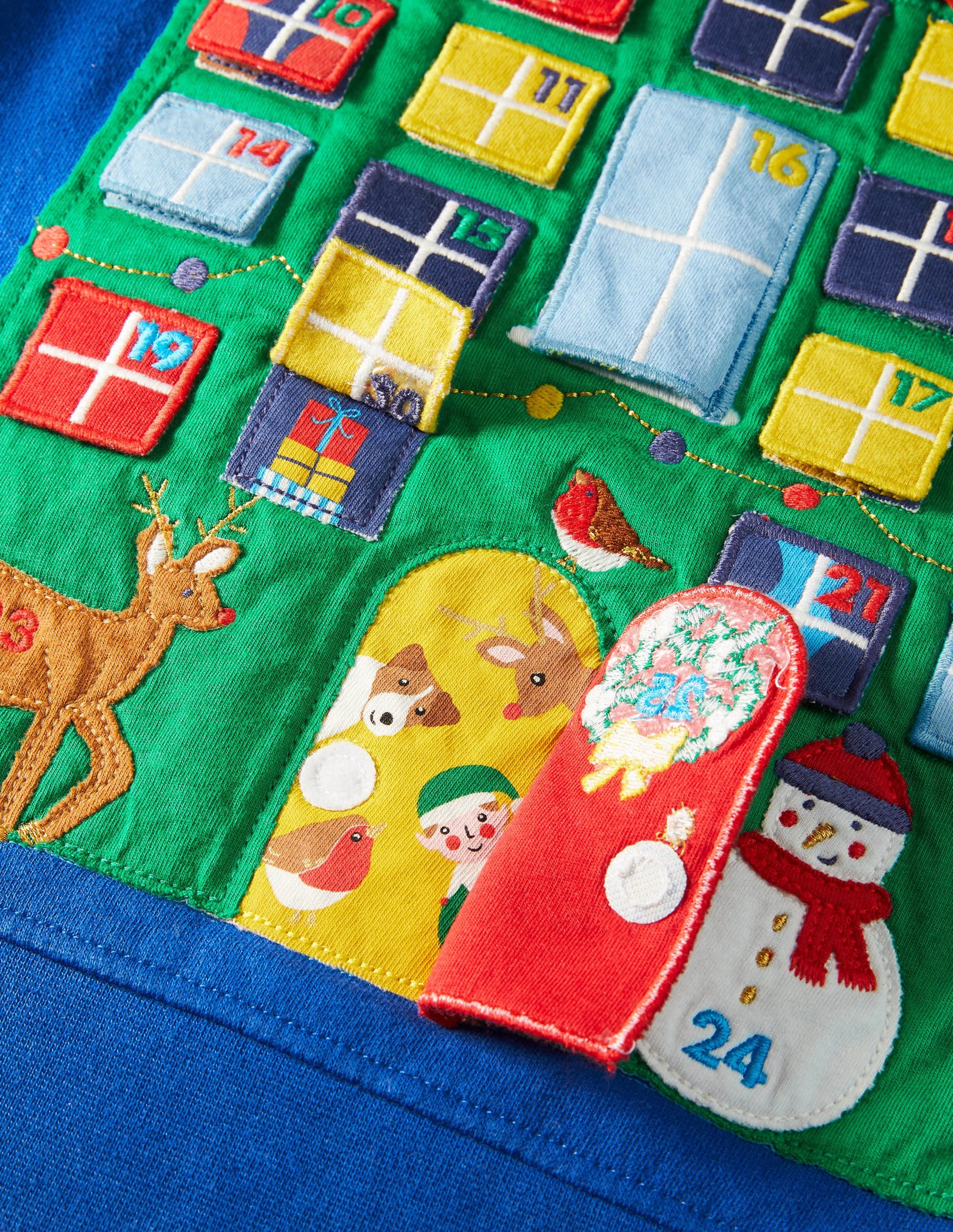 Sweatshirt mit Adventskalender-Motiv-Blitzblau - Image 3