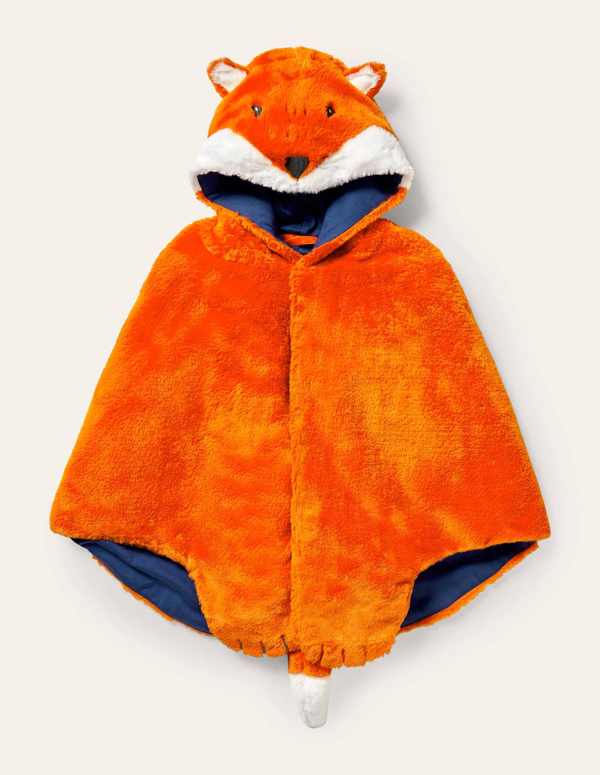 Cape aus Kunstfell zum Verkleiden-Mandarinenorange, Fuchs-2