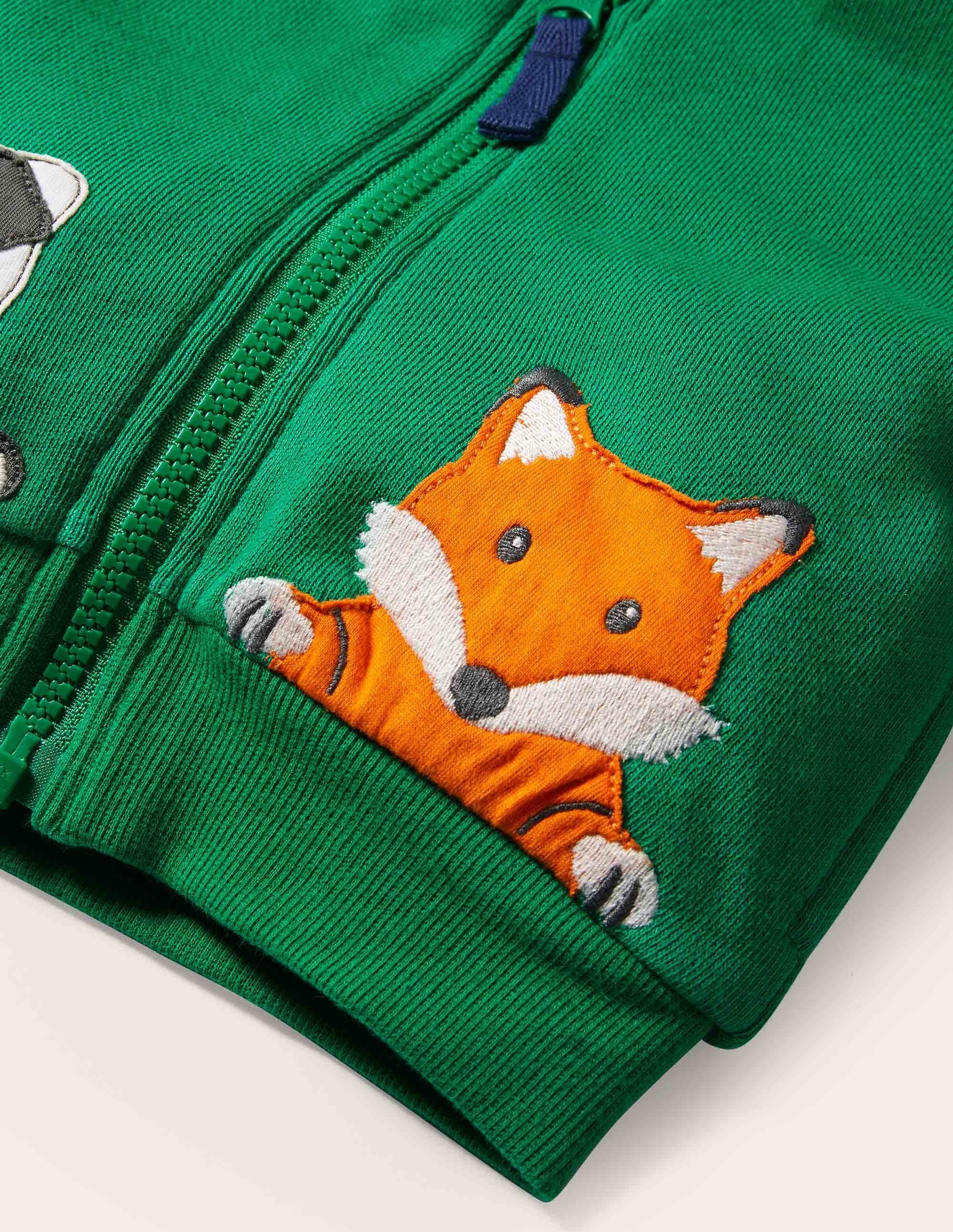 Sweat à capuche fourré-Animaux vert des Highlands - Image 3