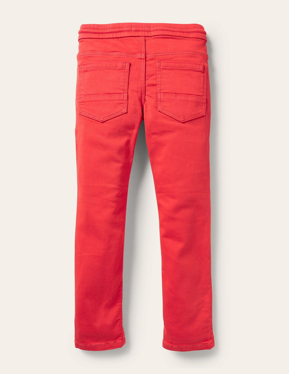 Schmal geschnittene Jersey-Jeans-Erdbeerkuchenrot-2