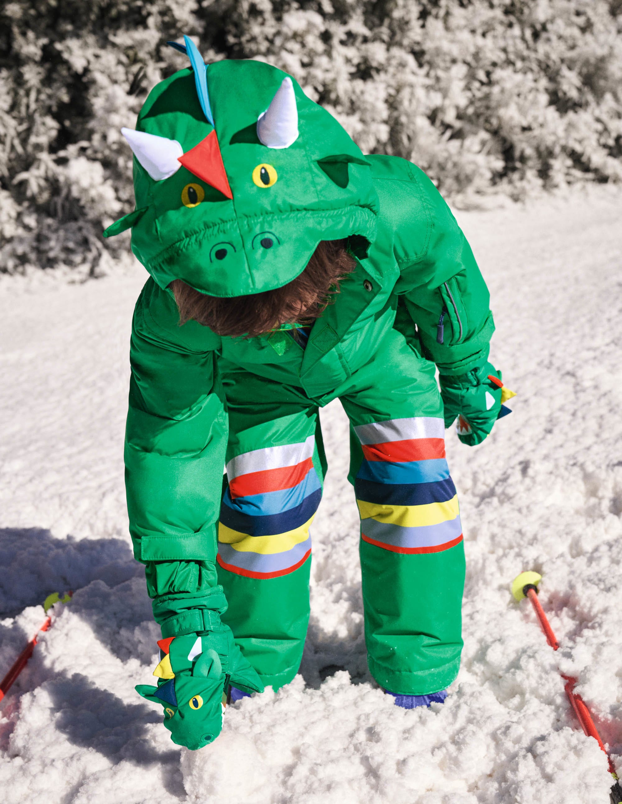 Wasserdichter Drachen-Einteiler-Schottengrün, Dinosaurier - Image 2