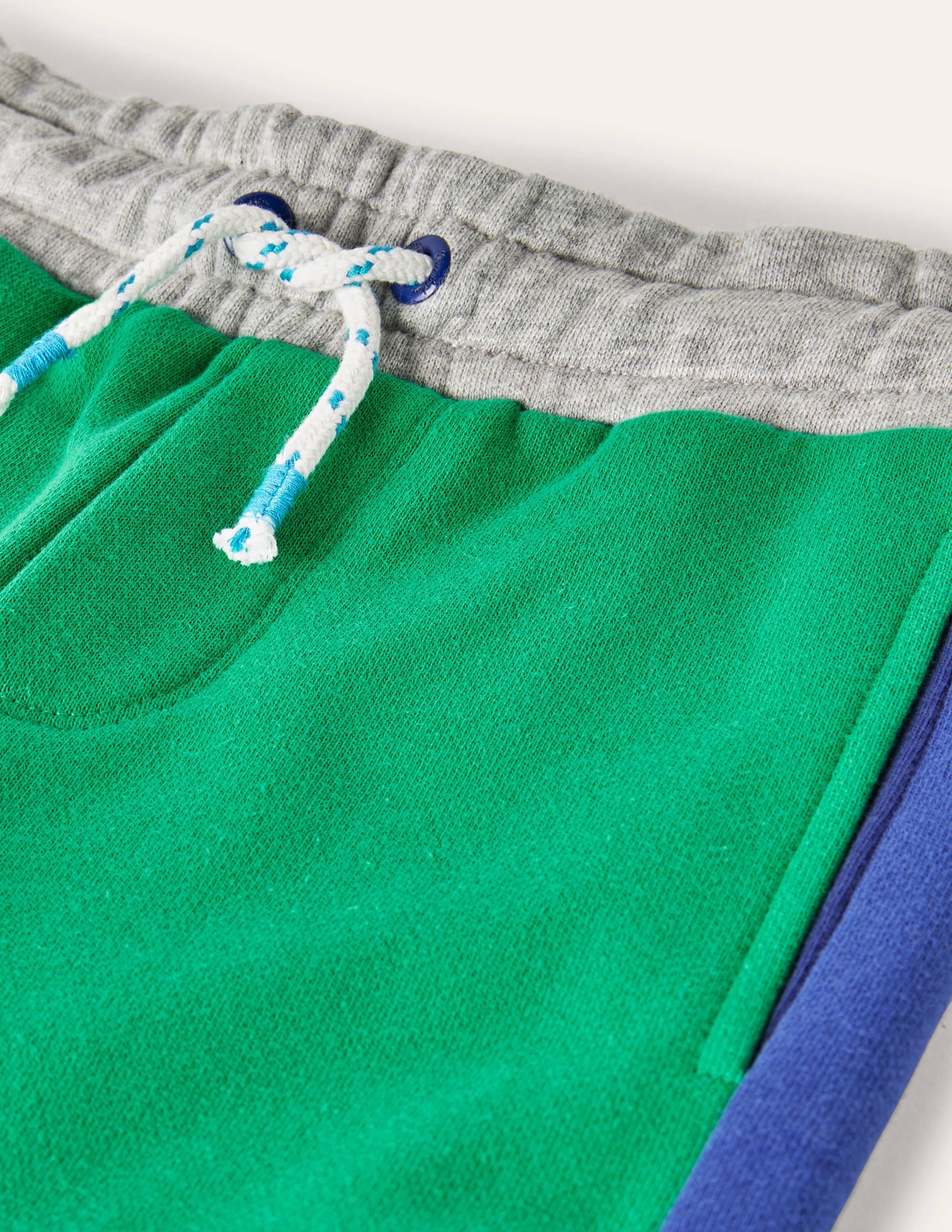 Contrast Leg Joggers-Green Pepper/Moroccan Blue - Image 5