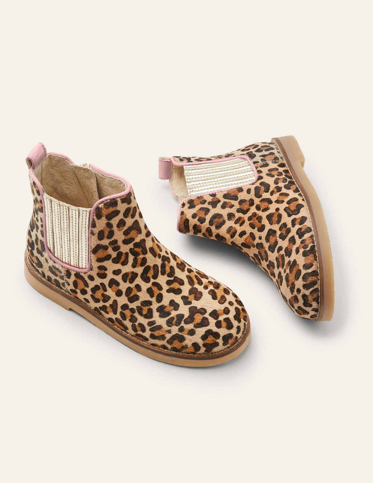 Leather Chelsea Boots-Classic Leopard-1