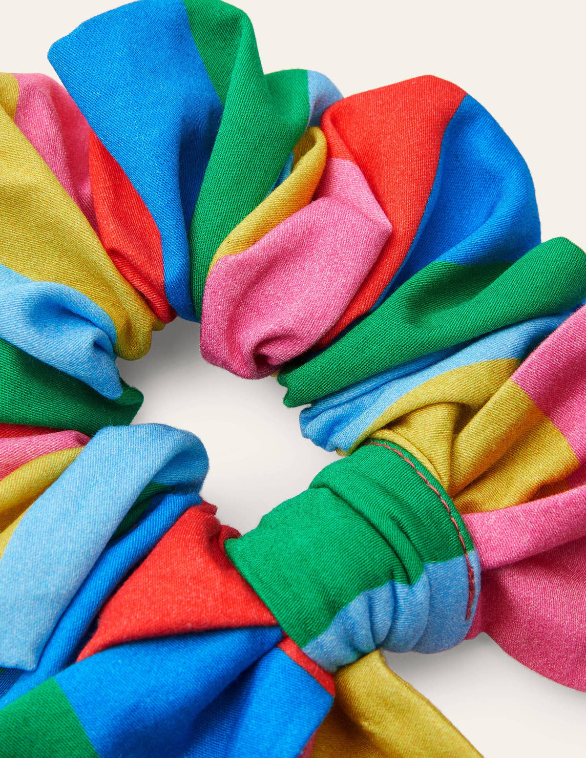 Scrunchie mit großer Schleife-Bunt, Gestreift - Image 2