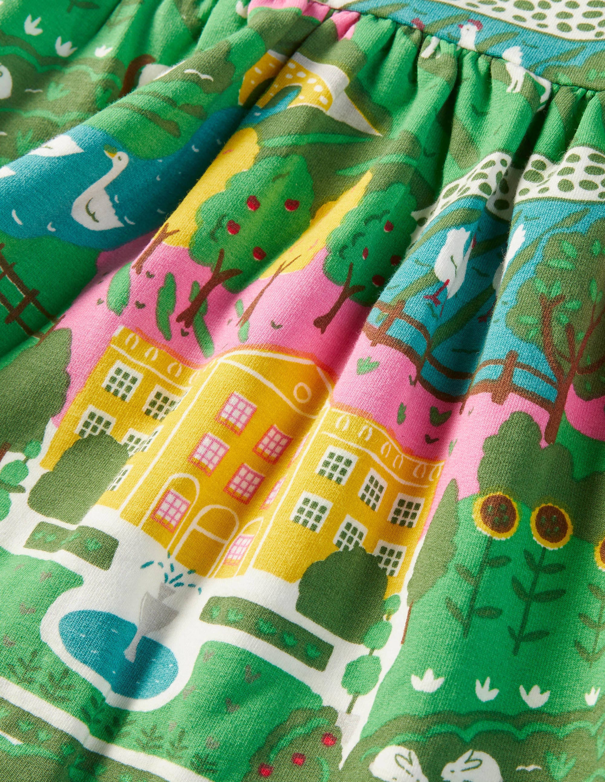 Robe-sweat en jersey-Maison de campagne multi - Image 3