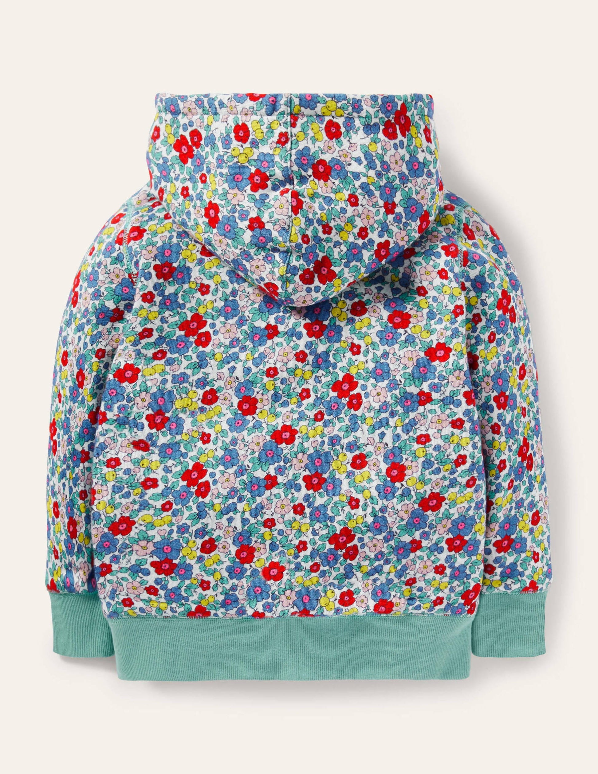Hoodie mit kuscheligem Futter-Bunt, Apfelblüten-2