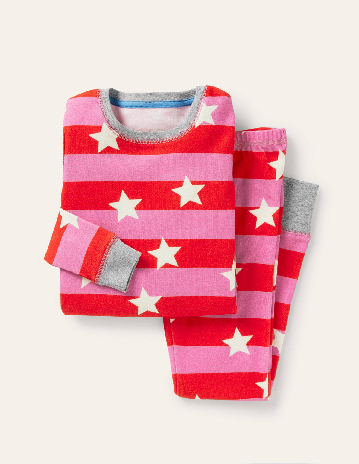 Pyjama phosphorescent douillet-Étoile rose pétale vif-1