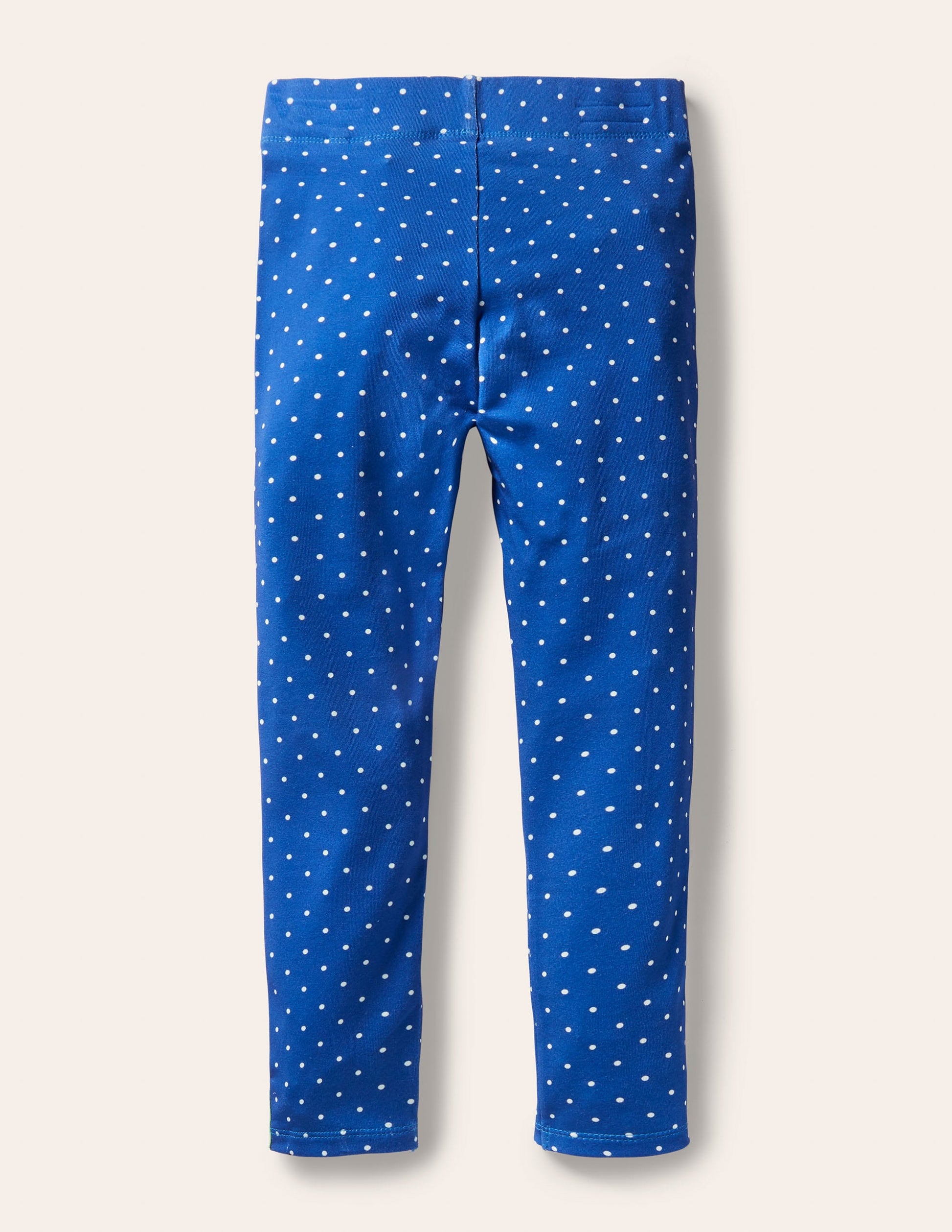 Legging fun à appliqué-Grenouille petits pois bleu élisabéthain-2