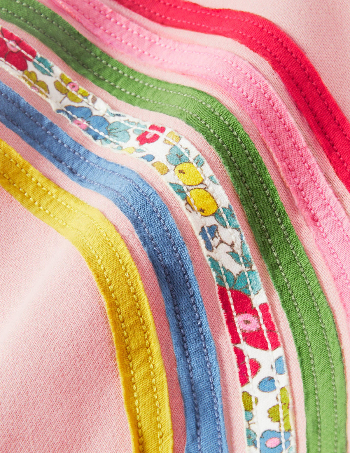 Sweatshirt-Kleid mit Regenbogenmotiv-Delfinrosa, Regenbogen - Image 3