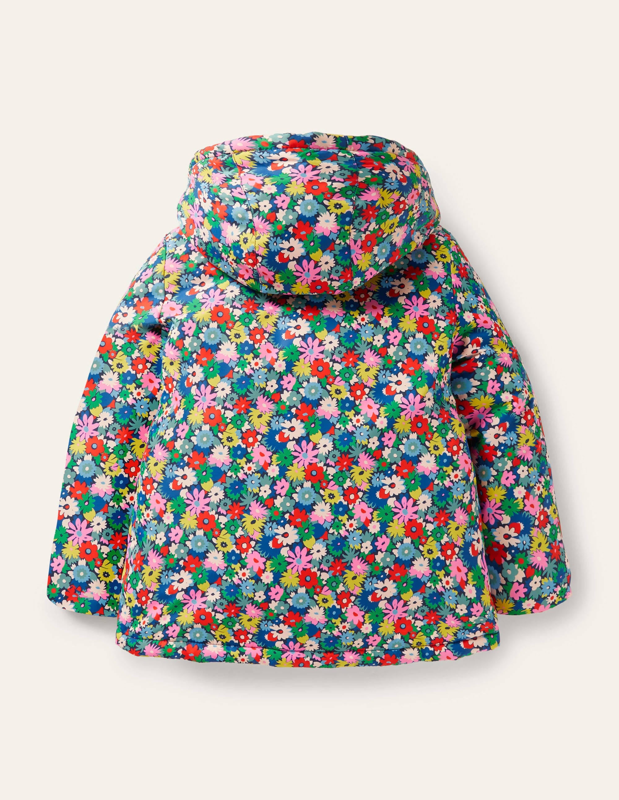 Anorak mit Sherpa-Futter-Bunt, Blumen - Image 2