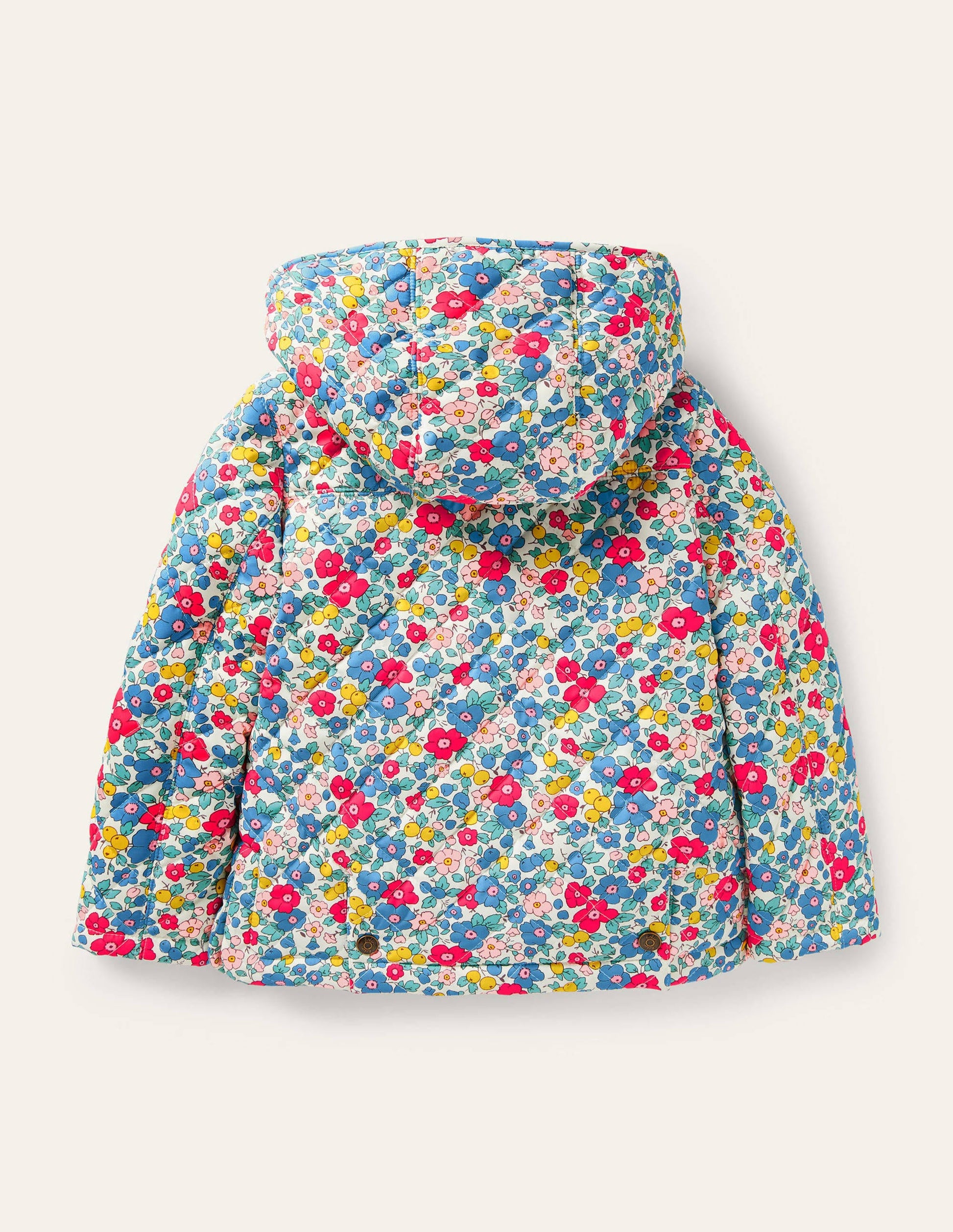 Gesteppte Jacke-Bunt, Apfelblüten-2