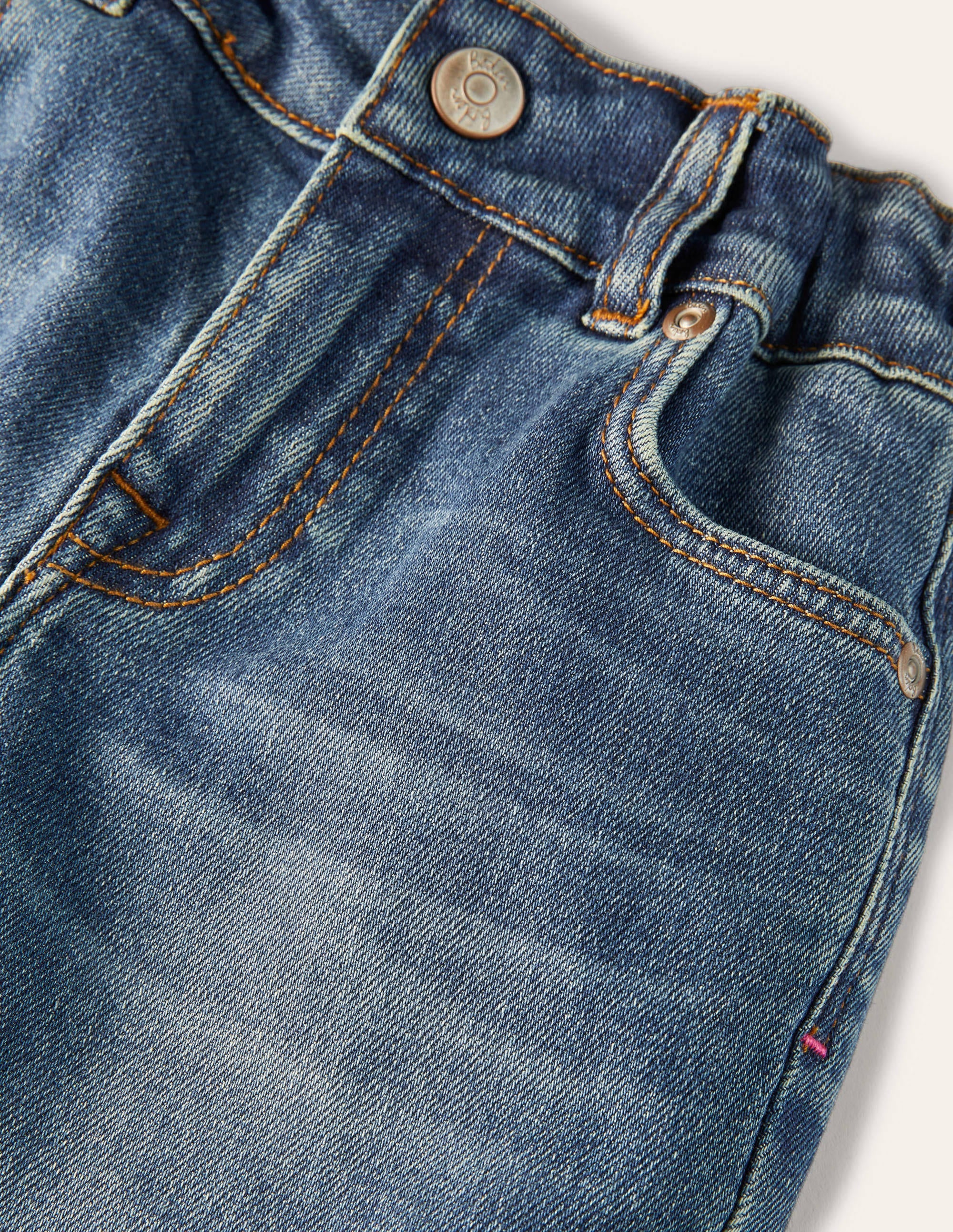 Girlfriend-Jeans-Mittleres Vintageblau, Denim - Image 3