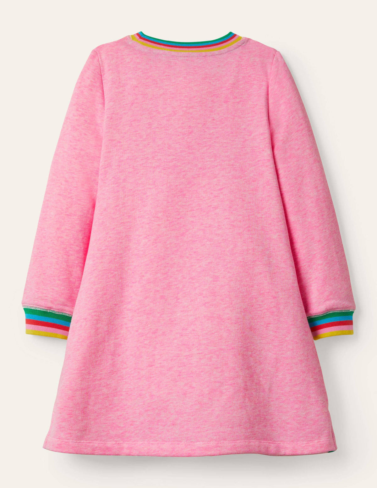 Sweatshirtkleid mit Applikation-Helles Blütenrosa, Freunde - Image 2