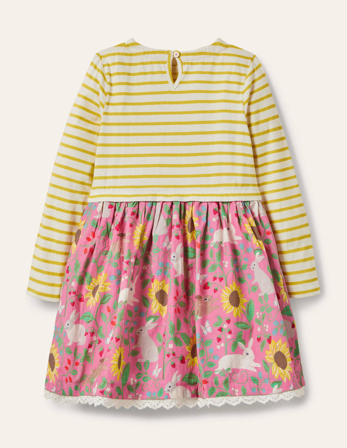 Kleid mit Mustermix-Hellrosa, Beerenmuster - Image 2
