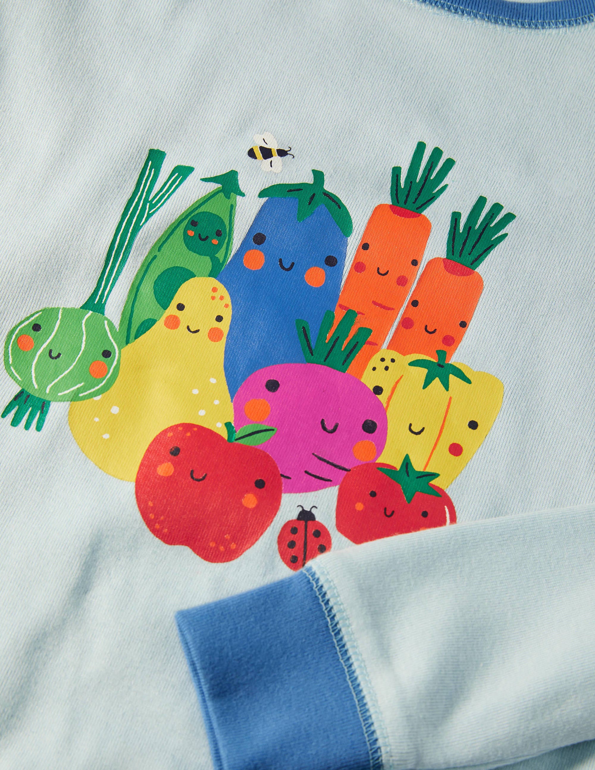 Snug Long John Pyjamas-Ivory Garden Gang - Image 3