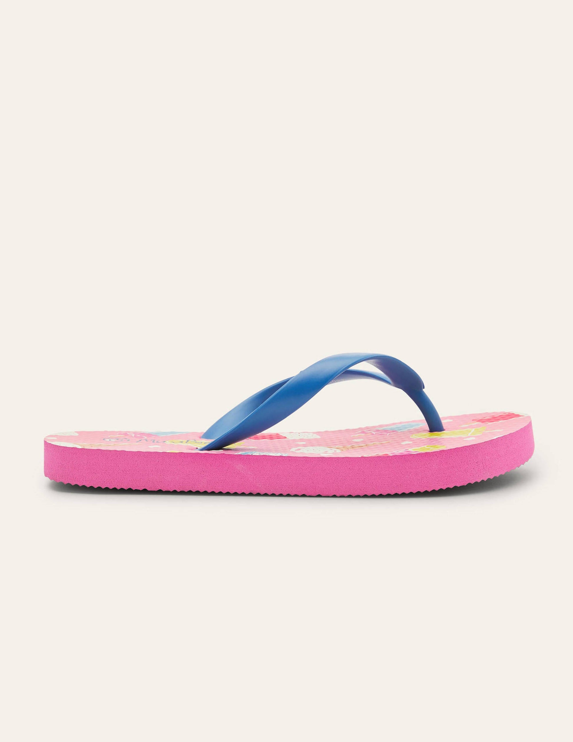 Fröhliche gemusterte Flip-Flops-Bunt, Eiscreme-2