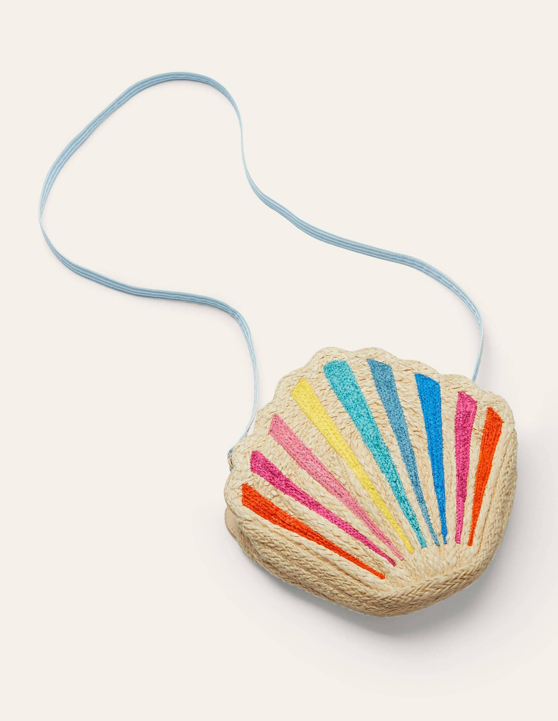 Fröhliche Sommertasche-Regenbogenfarben, Muschel-1