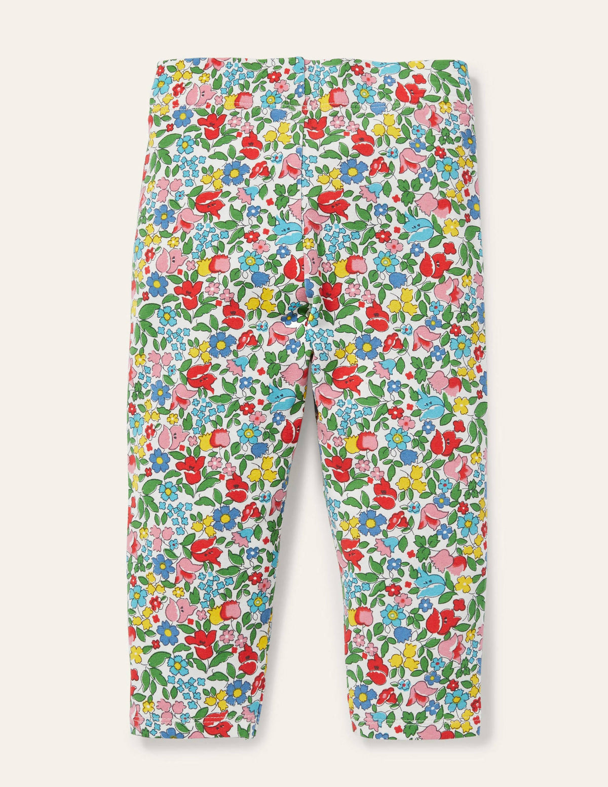 Fröhliche 7/8-Leggings-Bunt, Filigranes Vintage-Blumenmuster - Image 2