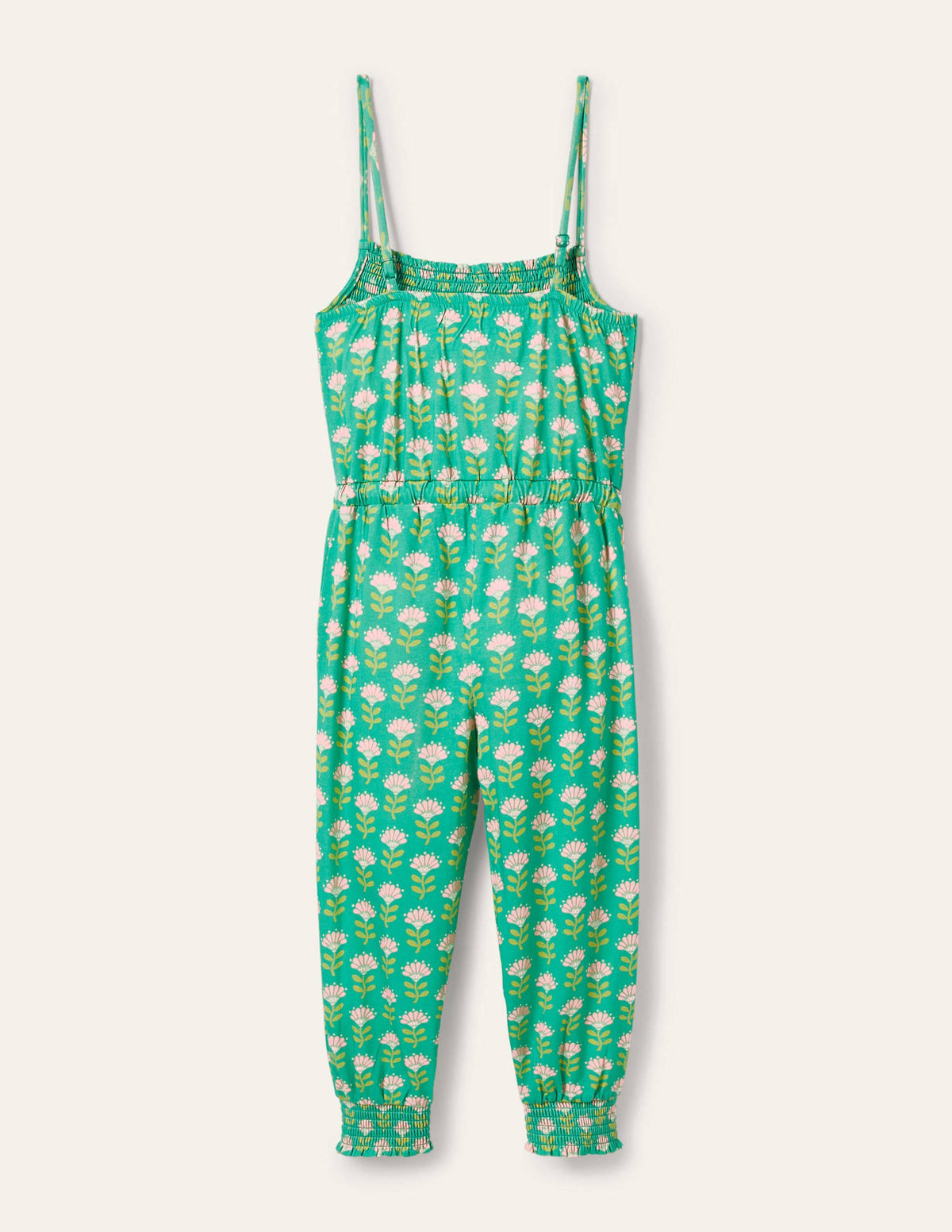 Jersey-Jumpsuit mit Quastenband-Tropisches Grün - Image 2