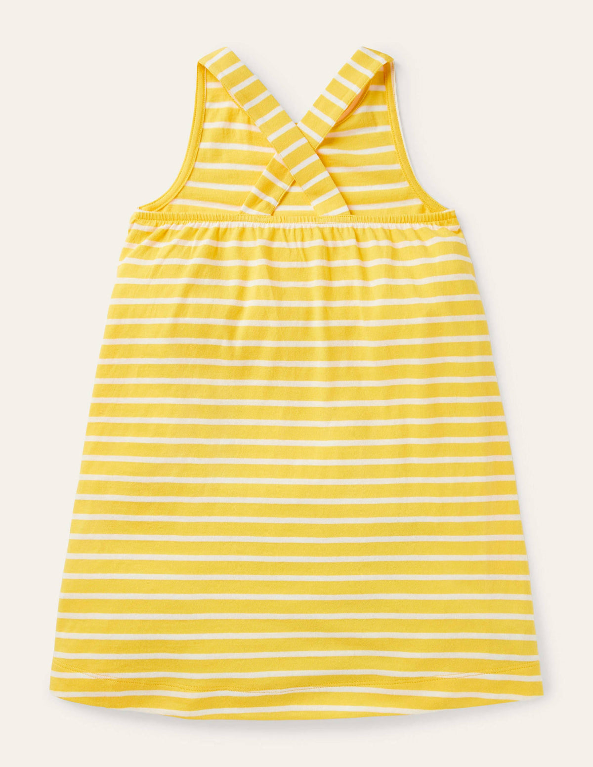 Robe en jersey à appliqué-Animaux jonquille/ivoire-2