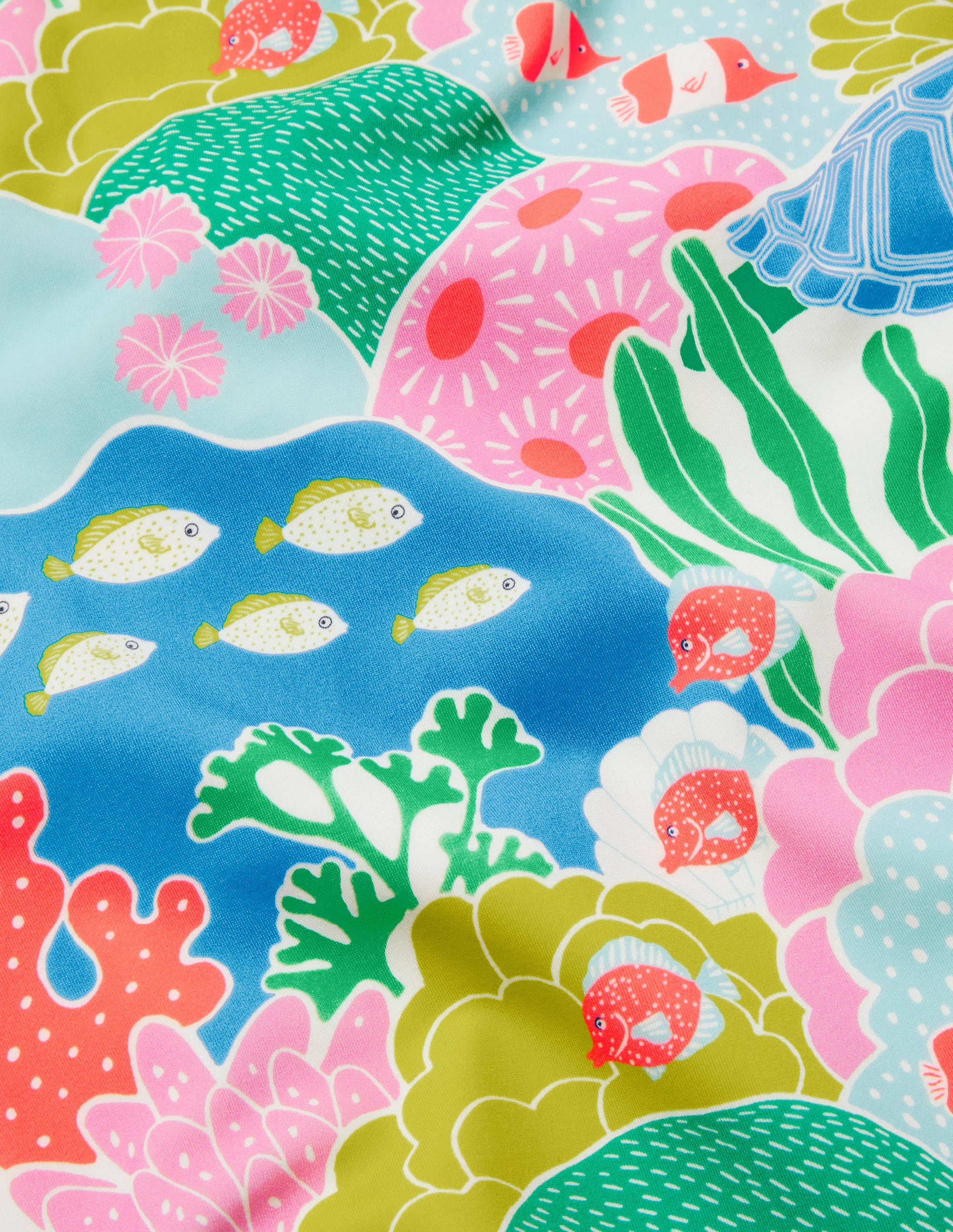 Maillot de bain imprimé croisé dans le dos-Récif de corail multi - Image 3