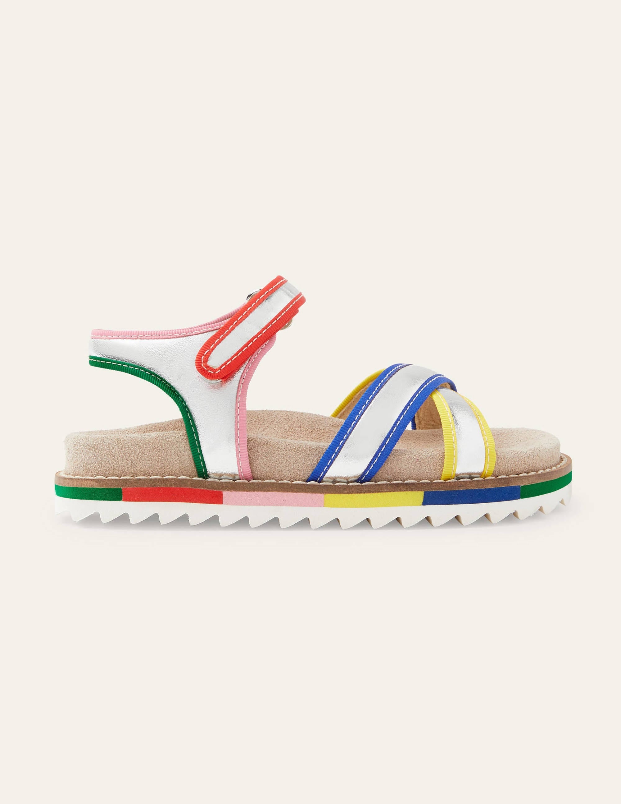 Metallic-Regenbogensandalen-Silber-Metallic - Image 1
