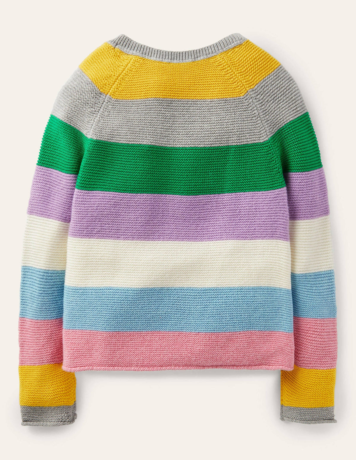 Baumwoll-Kaschmir-Cardigan-Bunt, Gestreift-2