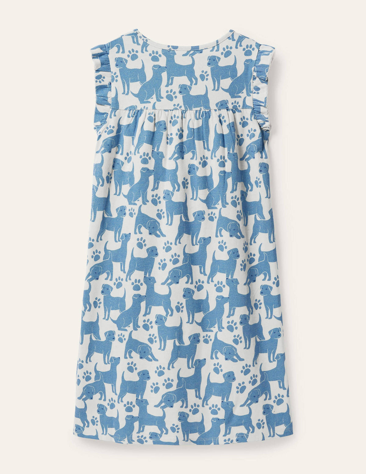 Chemise de nuit manches courtes imprimée-Chiots espiègles bleu - Image 2