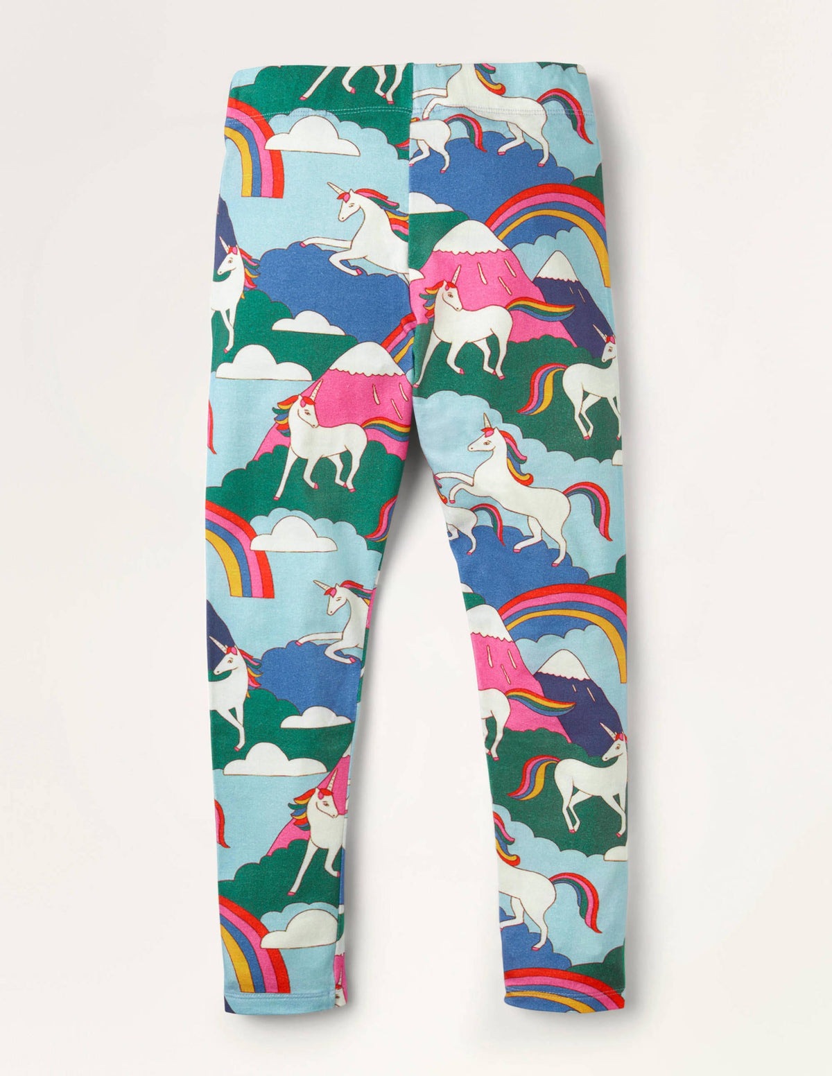 Fröhliche Leggings-Bunt, Berge mit Einhörnern-1