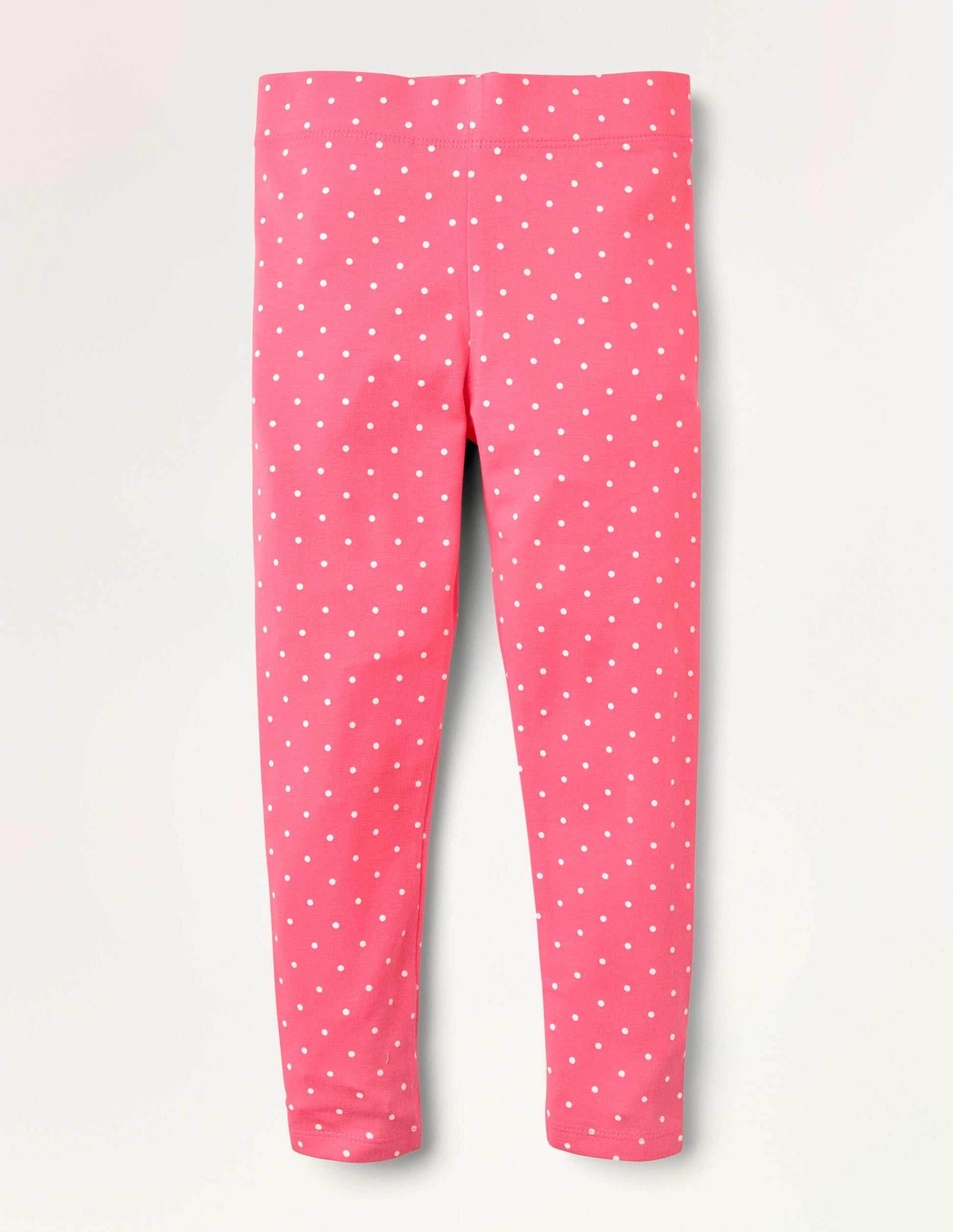 Fröhliche Leggings-Helles Pink/Naturweiß, Getupft-1