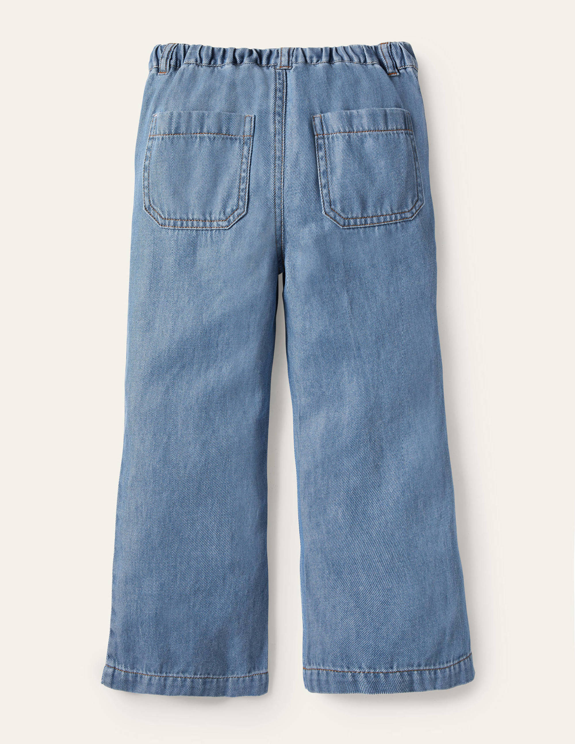 Jean droit boutonné-Denim vintage clair - Image 2