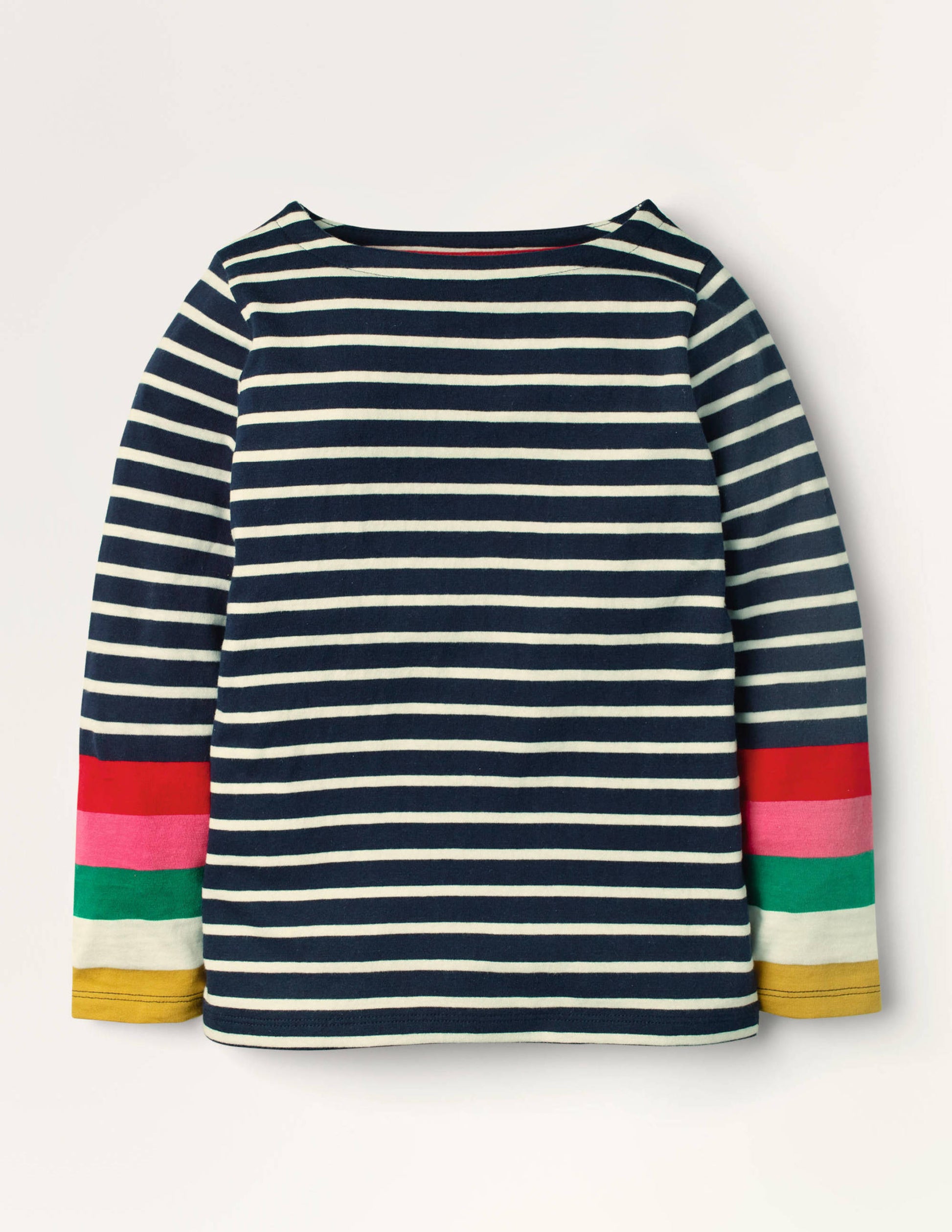 Fun Breton-Ivory/ Navy Rainbow Cuff-1